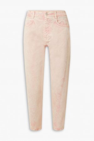 Укороченные зауженные джинсы с высокой посадкой STELLA MCCARTNEY, розовый McCartney