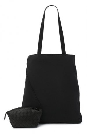 Комплект из сумки и футляра Bottega Veneta. Цвет: чёрный