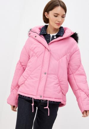 Куртка утепленная Armani Exchange. Цвет: розовый
