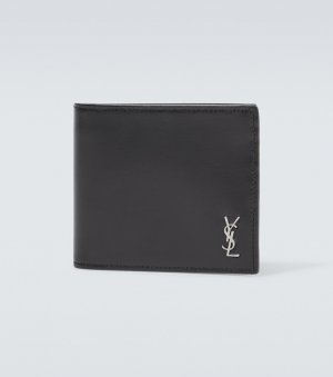 Кожаный кошелек cassandre , черный Saint Laurent