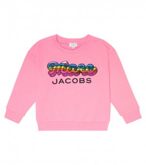 Хлопковая толстовка с вышитым логотипом , розовый Marc Jacobs