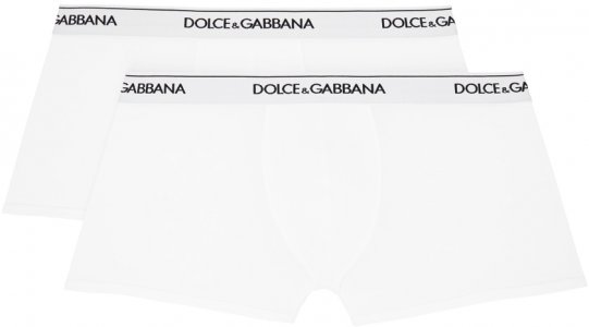 Две пары белых боксеров , цвет Bianco ottico Dolce&Gabbana