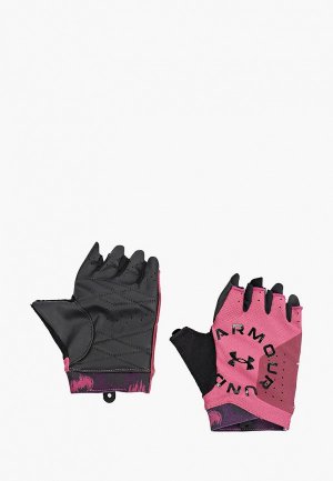 Перчатки для фитнеса Under Armour UA Graphic Training Gloves. Цвет: розовый
