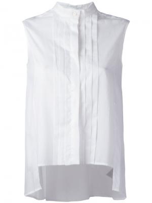 Блузка с плиссировкой на пуговицах Io Ivana Omazic. Цвет: белый