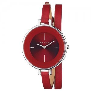 Наручные часы ELIXA, красный Elixa. Цвет: красный