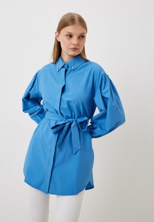 Рубашка Trendyol. Цвет: голубой