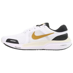 Мужские кроссовки Air Zoom Vomero 16 White Black Gold золотисто-замшевые FB7157-171 Nike