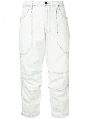 Укороченные джинсы кроя слим Yohji Yamamoto Vintage. Цвет: синий