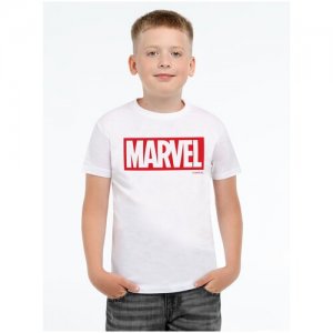 Футболка детская Marvel, белая, на рост 130-140 см (10 лет) MARVEL