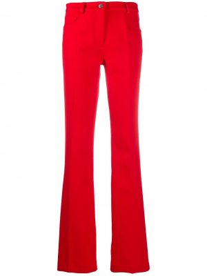 Расклешенные брюки с завышенной талией Giambattista Valli. Цвет: красный