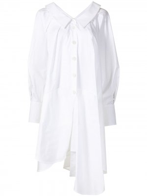 Расклешенное платье-рубашка Enföld. Цвет: белый