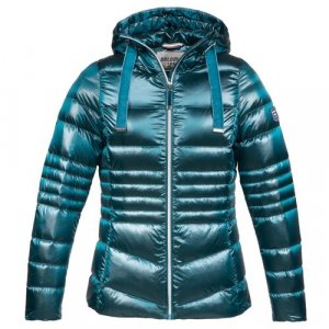 Куртка Corvara Satin Hood, размер XS, синий, зеленый DOLOMITE. Цвет: синий