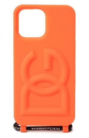 Чехол для iPhone 13 Pro Max Dolce & Gabbana. Цвет: оранжевый