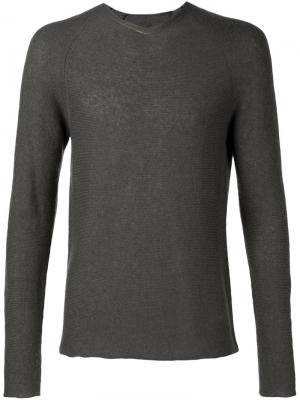 Облегающий свитер плотной вязки Label Under Construction. Цвет: серый