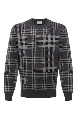 Кашемировый свитер Burberry. Цвет: серый