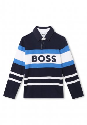 Рубашка-поло BOSS Kidswear, цвет navy Kidswear