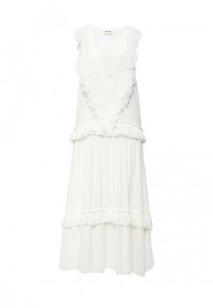 Платье Atos Lombardini AT010EWHGD77. Цвет: белый