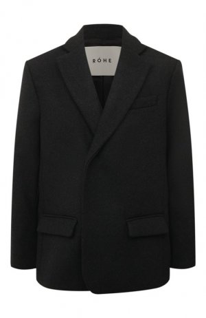 Шерстяной пиджак Rohe. Цвет: серый
