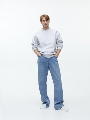 Широкие джинсы Arket. Цвет: синий