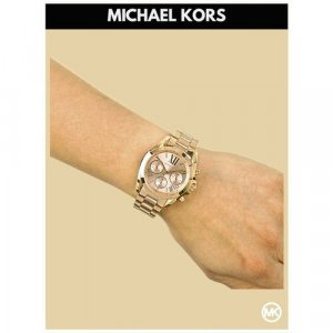 Наручные часы Bradshaw M5799K, розовый, золотой MICHAEL KORS. Цвет: розовый/золотистый