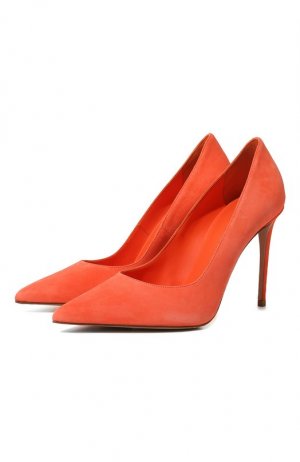 Замшевые туфли Le Silla. Цвет: оранжевый