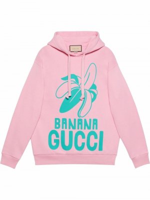 Banana cotton sweatshirt Gucci. Цвет: розовый
