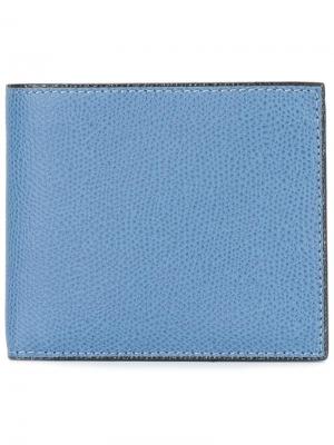 Billfold wallet Valextra. Цвет: синий
