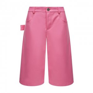Кожаные шорты Bottega Veneta. Цвет: розовый