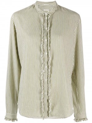 Блузка в полоску Massimo Alba. Цвет: зеленый