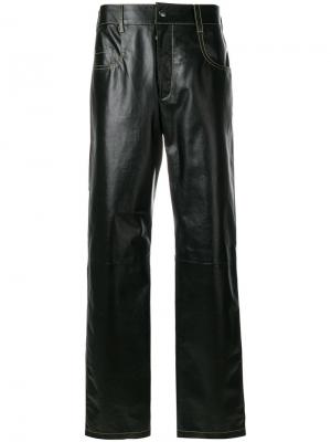 Прямые брюки Vejas. Цвет: чёрный