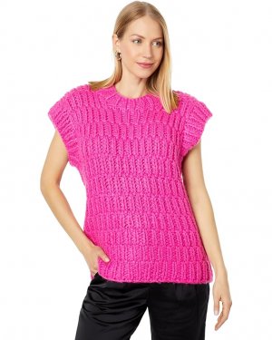 Свитер Chunky Knit Sweater Vest, фуксия English Factory