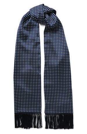 Шелковый шарф Eton. Цвет: темно-синий