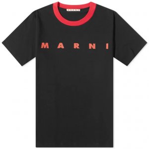 Футболка Logo, черный/красный Marni