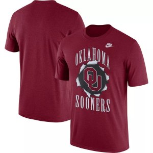 Мужская малиновая футболка Oklahoma Earlys Campus Back to School Nike
