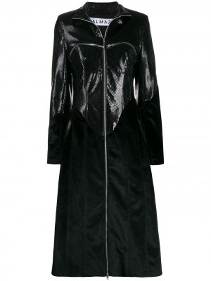 Пальто с нагрудными карманами на молнии Almaz. Цвет: черный