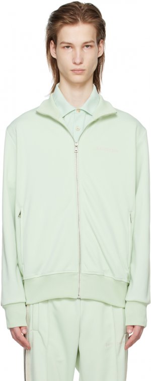 Зеленая спортивная куртка в полоску , цвет Mint/Off-white Palm Angels