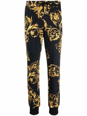 Спортивные брюки с принтом Barocco Versace Jeans Couture. Цвет: черный
