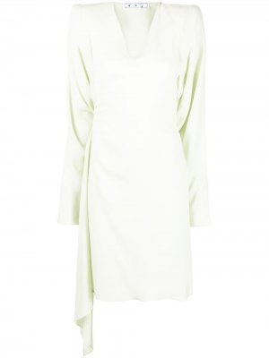 Платье миди с длинными рукавами Off-White. Цвет: зеленый