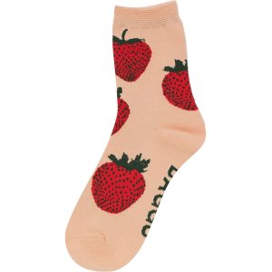 Носки для экипажа Baggu, цвет strawberry BAGGU