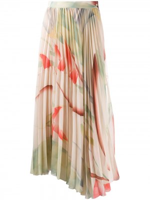 Плиссированная юбка макси ETRO. Цвет: бежевый