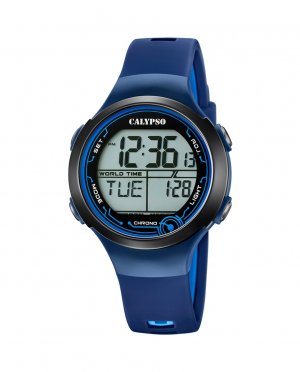K5799/5 Crush синие резиновые женские часы , синий Calypso
