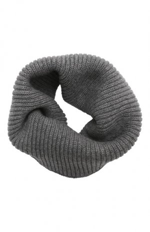 Кашемировый шарф-снуд Inverni. Цвет: серый