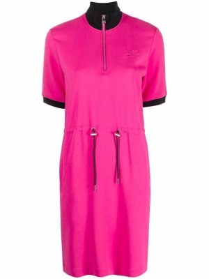 Платье с короткими рукавами Karl Lagerfeld. Цвет: розовый