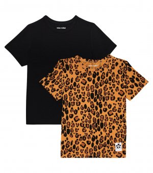 Базовый леопардовый комплект из 2 трикотажных футболок. , мультиколор Mini Rodini