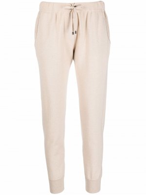 Кашемировые брюки с кулиской Brunello Cucinelli. Цвет: бежевый