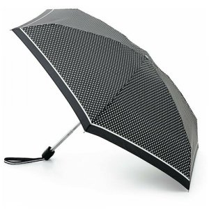 Мини-зонт, черный FULTON. Цвет: черный