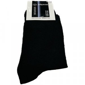 Носки мужские черные размер 41-47 Береза. Цвет: черный
