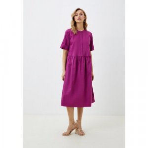 Платье-рубашка , хлопок, повседневное, размер L, фиолетовый Gerry Weber. Цвет: фиолетовый