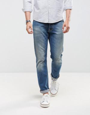 Светлые прямые джинсы Co Dude Dan Nudie Jeans. Цвет: синий