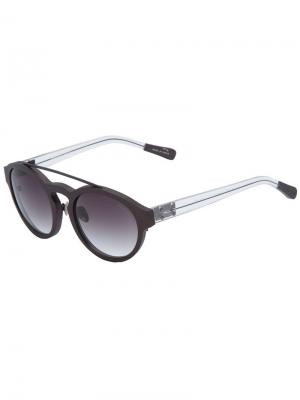 Круглые солнечные очки Kris Van Assche. Цвет: коричневый